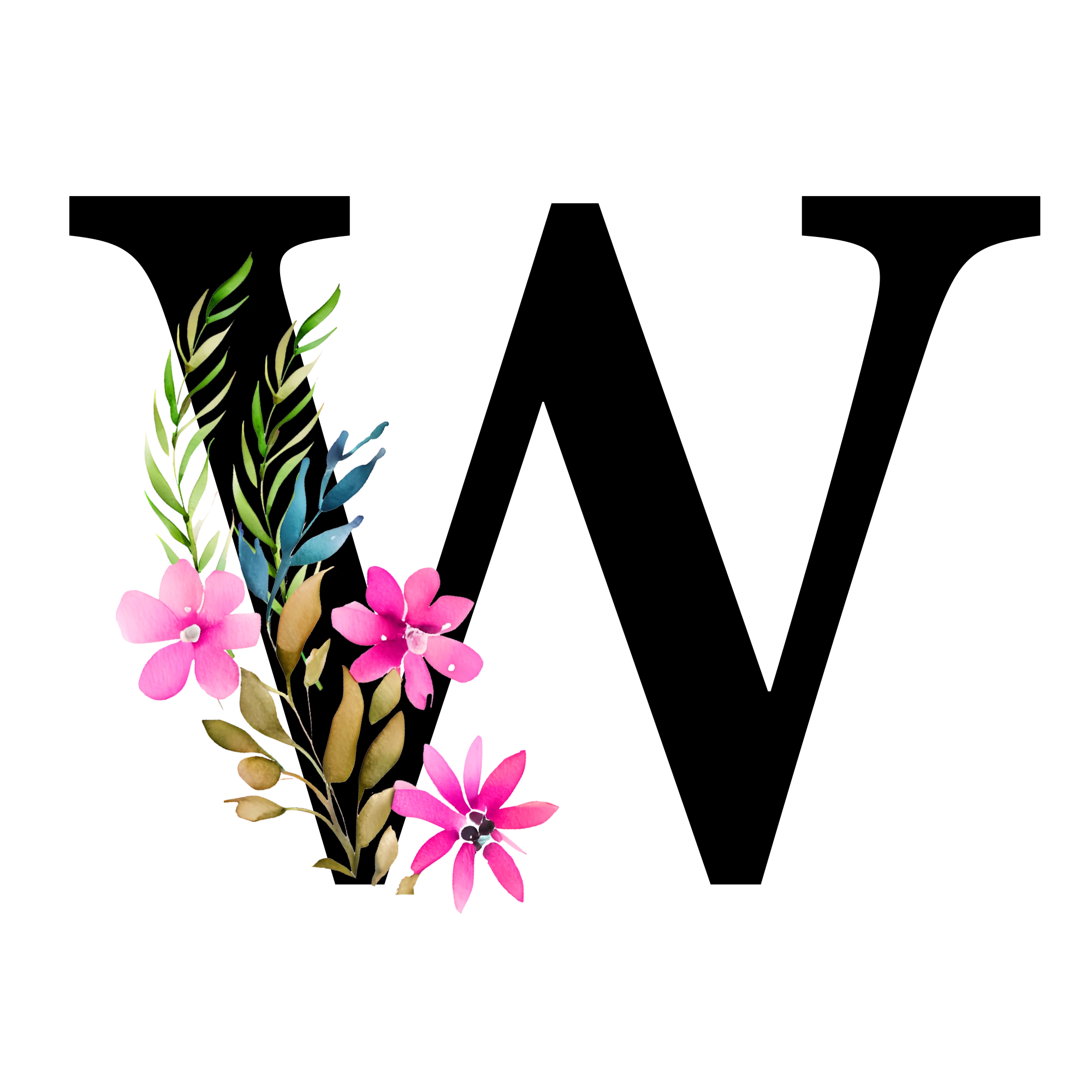 Free-Transparent-Floral-Alphabet-Illustration-letter-W-1.webp